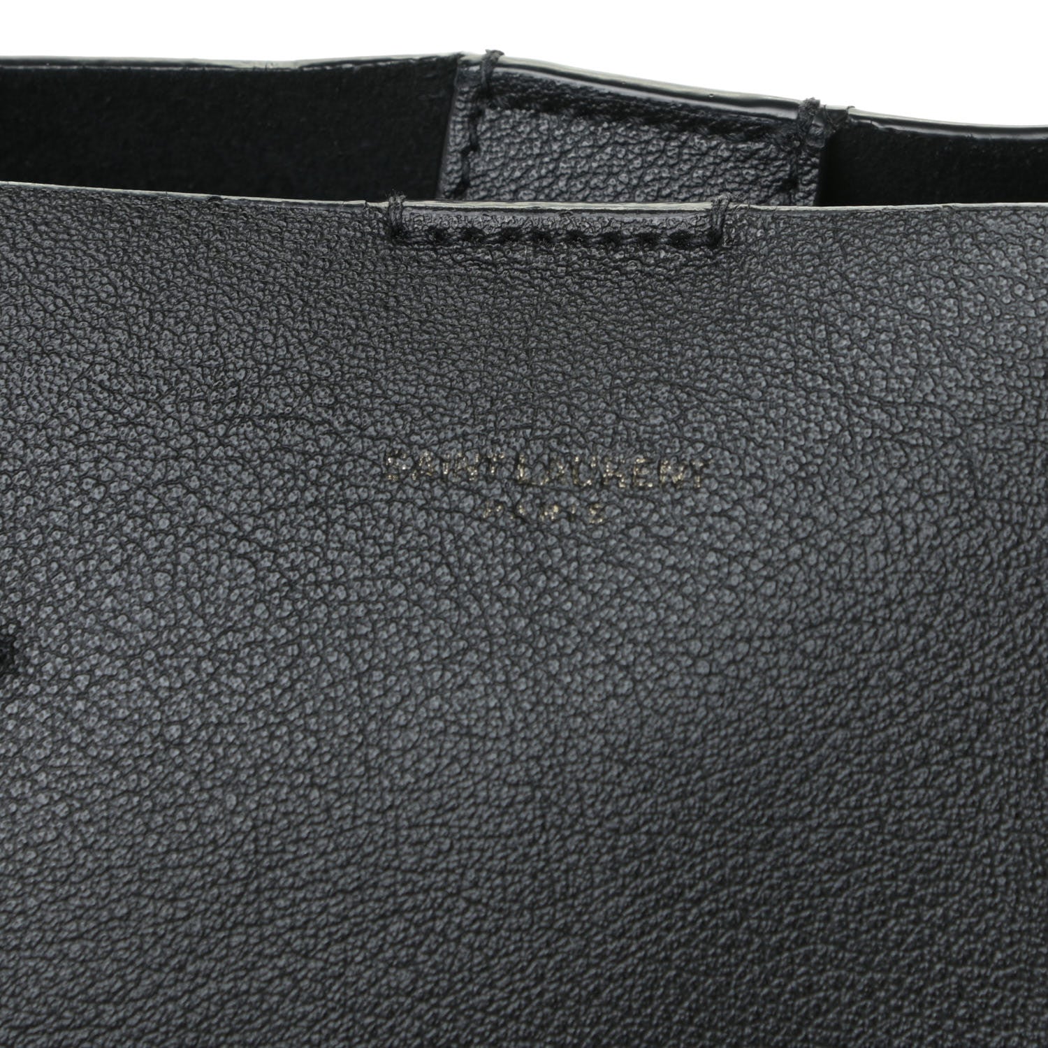 Saint Laurent Calfskin Large Shopping Tote Black 11 of 12