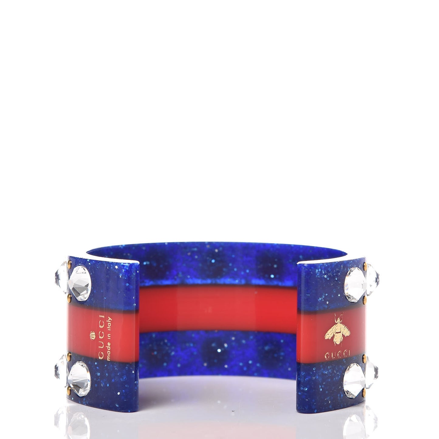 Crystal Web Cuff 16 Blue