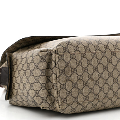 Gucci GG Plus Monogram Messenger Diaper Bag Dark Brown 10 of 14