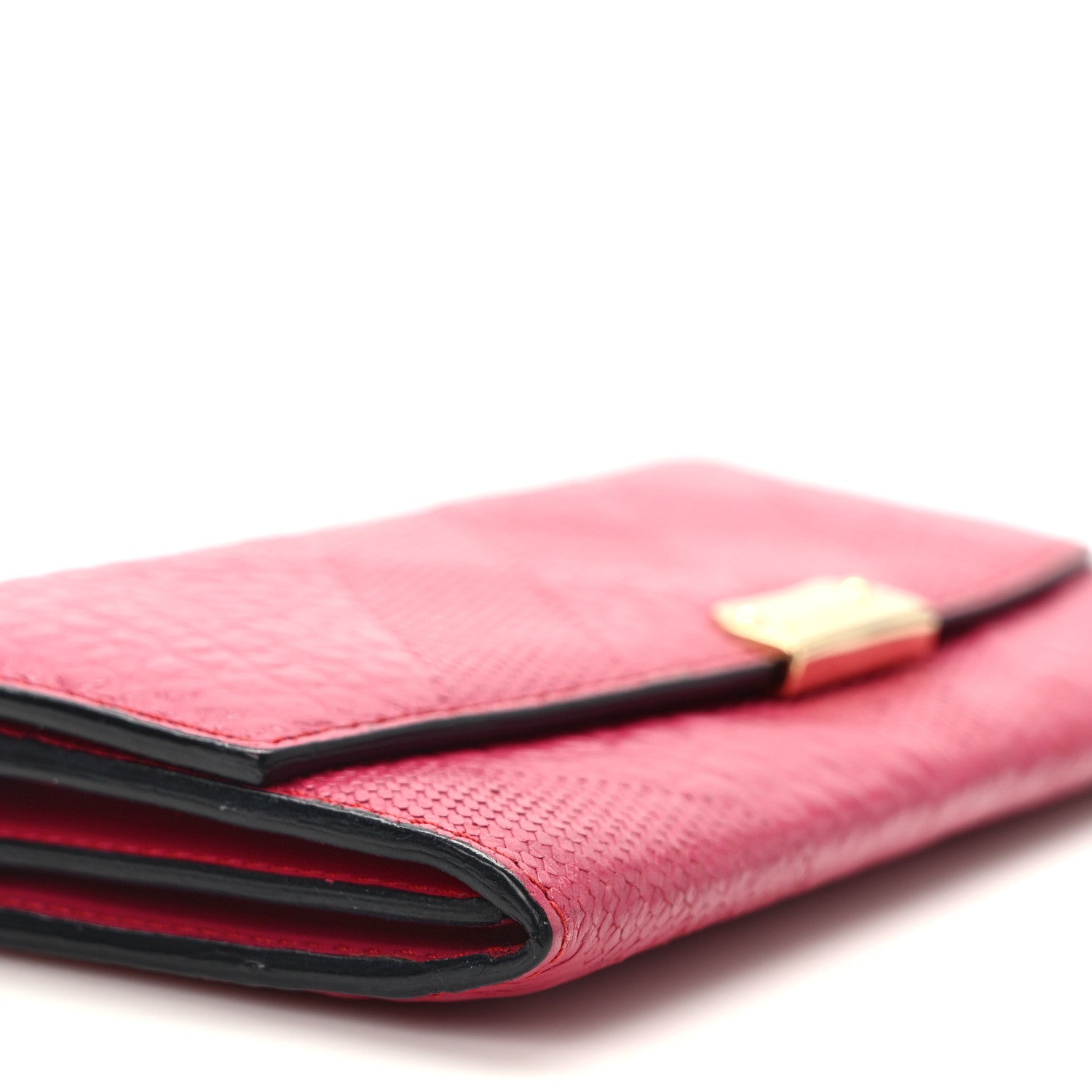 Burberry Signature Grain Calfskin Check Embossed Porter Continental Wallet Dark Plum 7 of 8