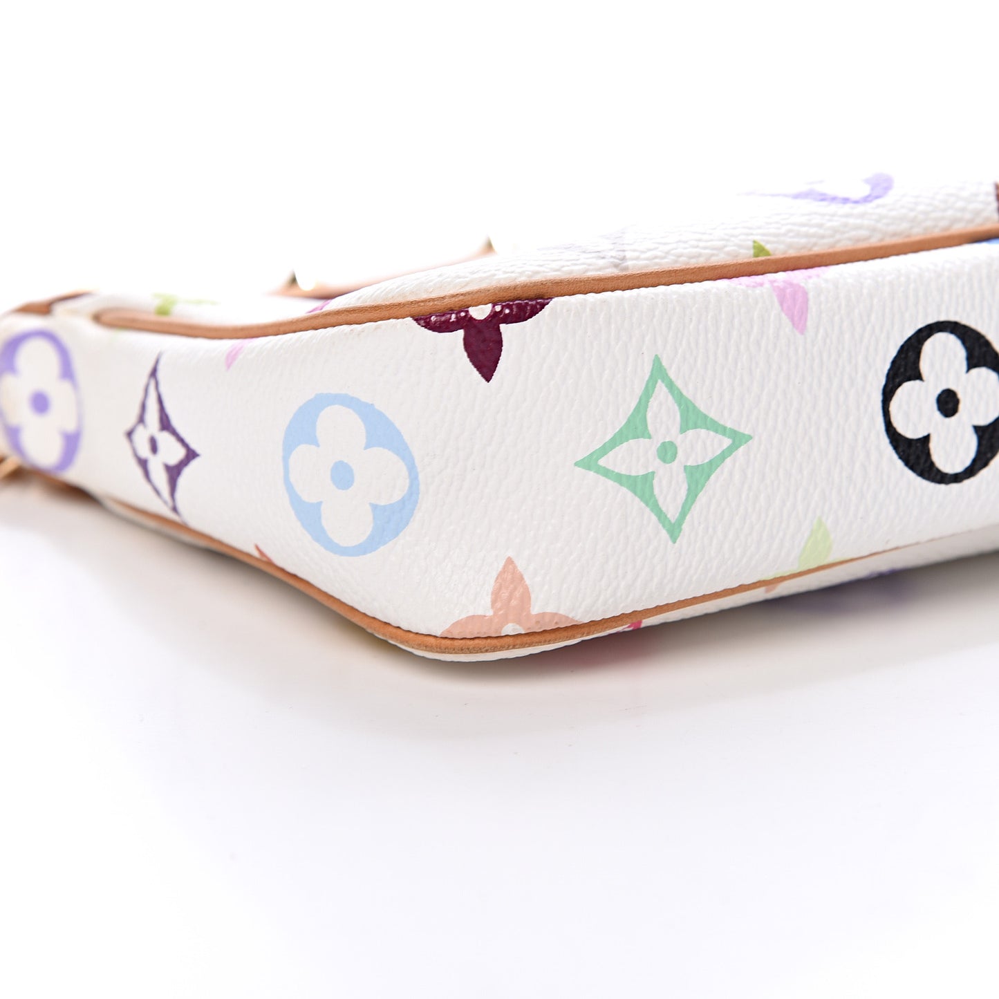 Monogram Multicolor Pochette Accessories White
