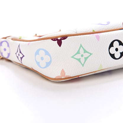 Louis Vuitton Monogram Multicolor Pochette Accessories White 8 of 10