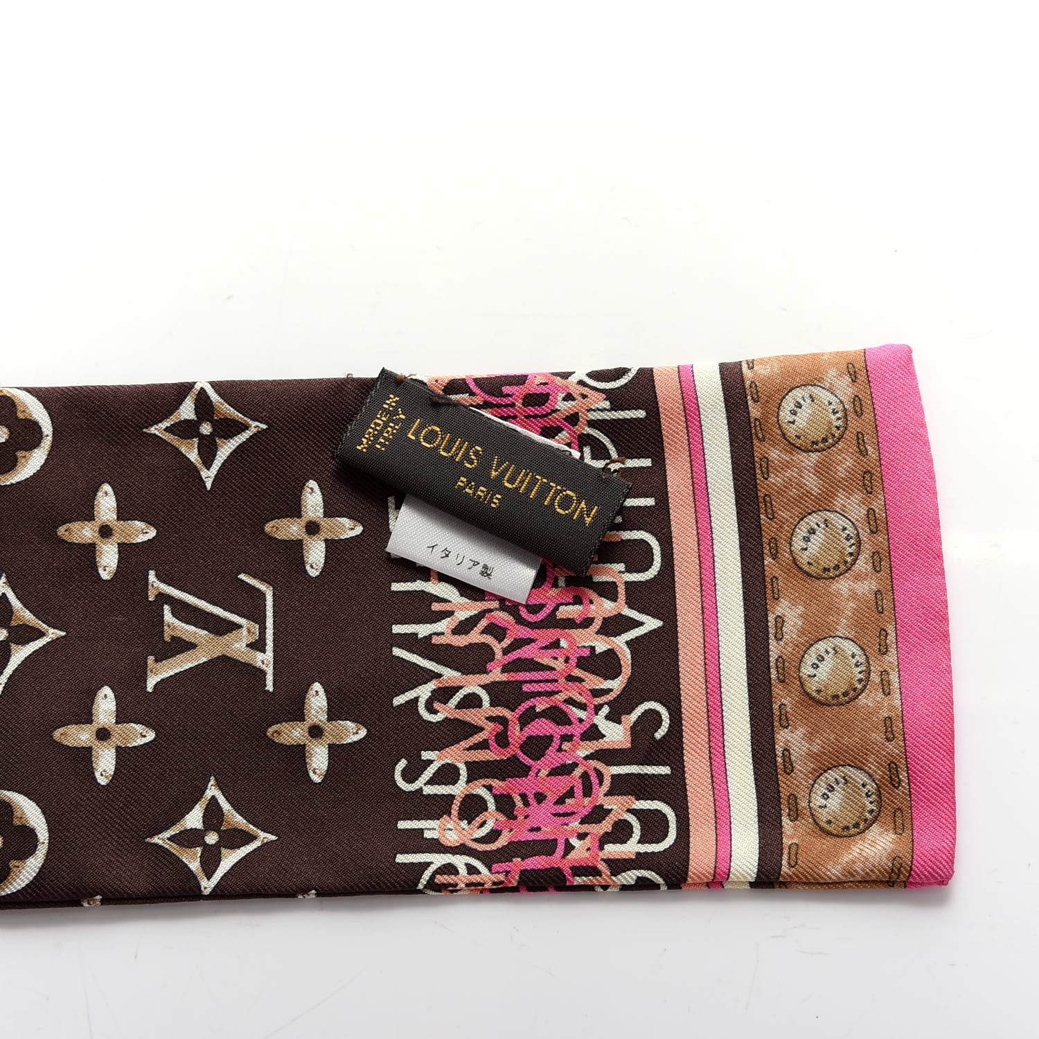 Louis Vuitton Silk Monogram Map Bandeau 3 of 4
