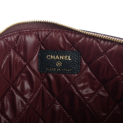 Chanel Caviar Quilted Medium Cosmetic Case Black 6 of 7