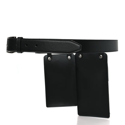 Fendi Vitello Glacier Utility Belt Pouch Black 3 of 7
