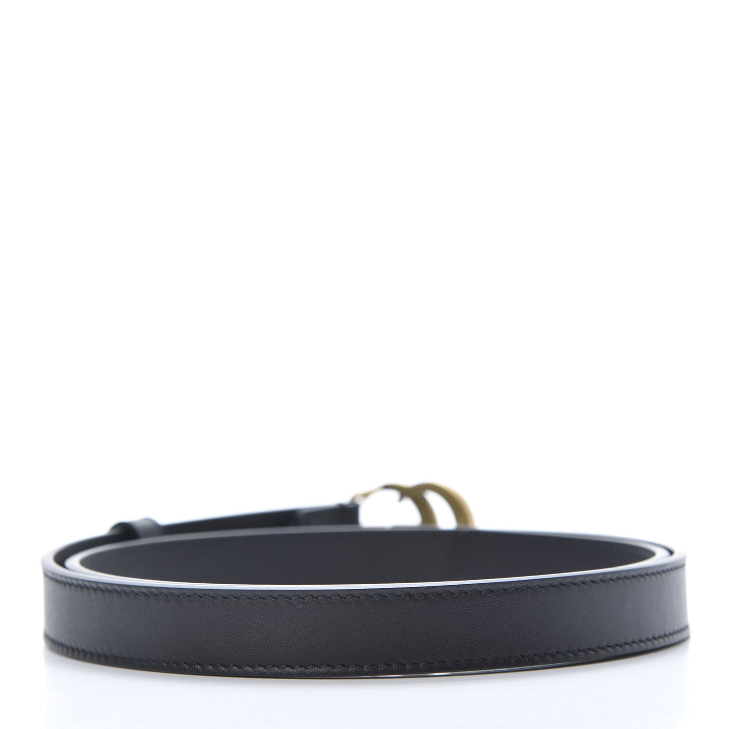 Calfskin Double G 20mm Belt 80 32 Black