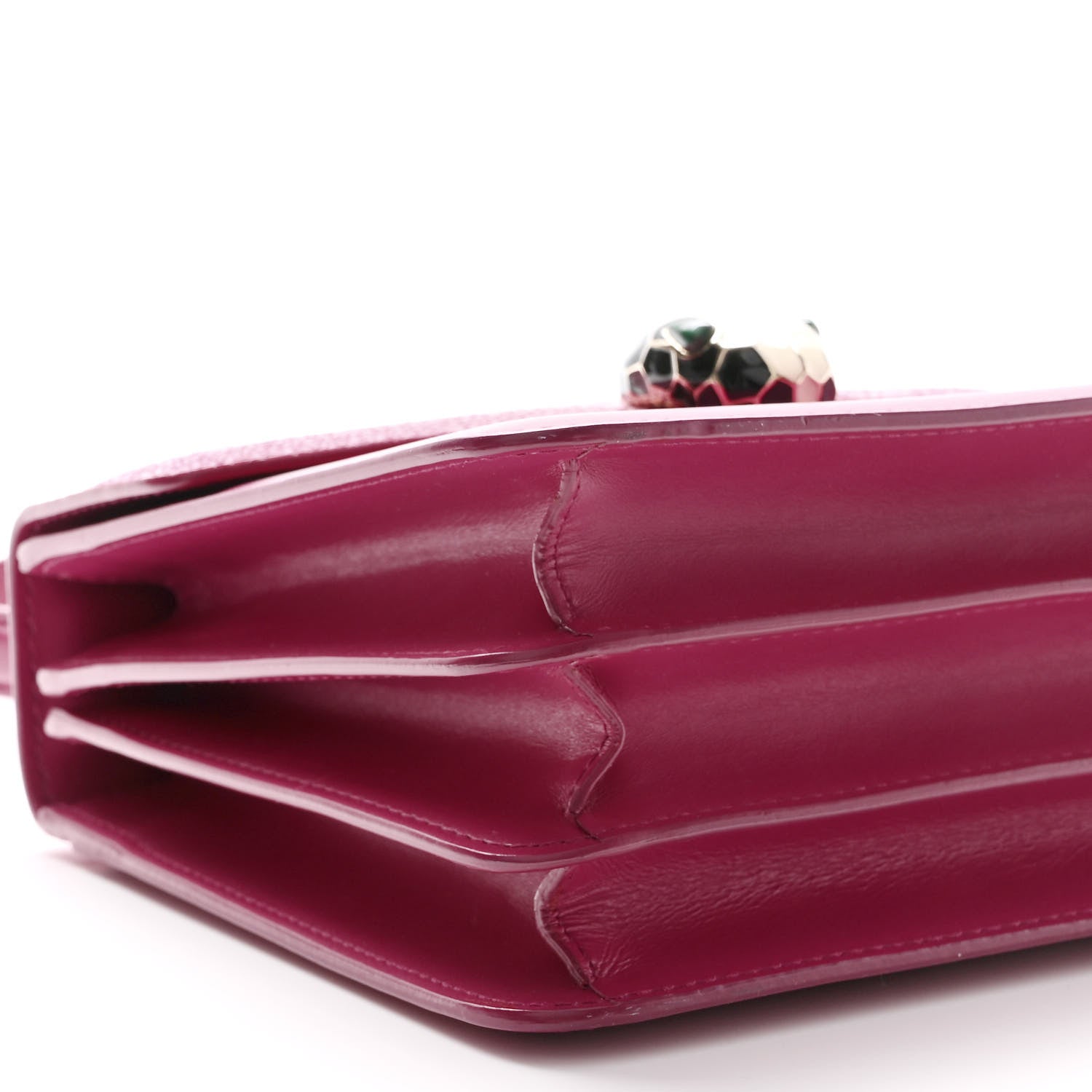 Bulgari Calfskin Galuchat Serpenti Forever Crossbody Pink 9 of 10