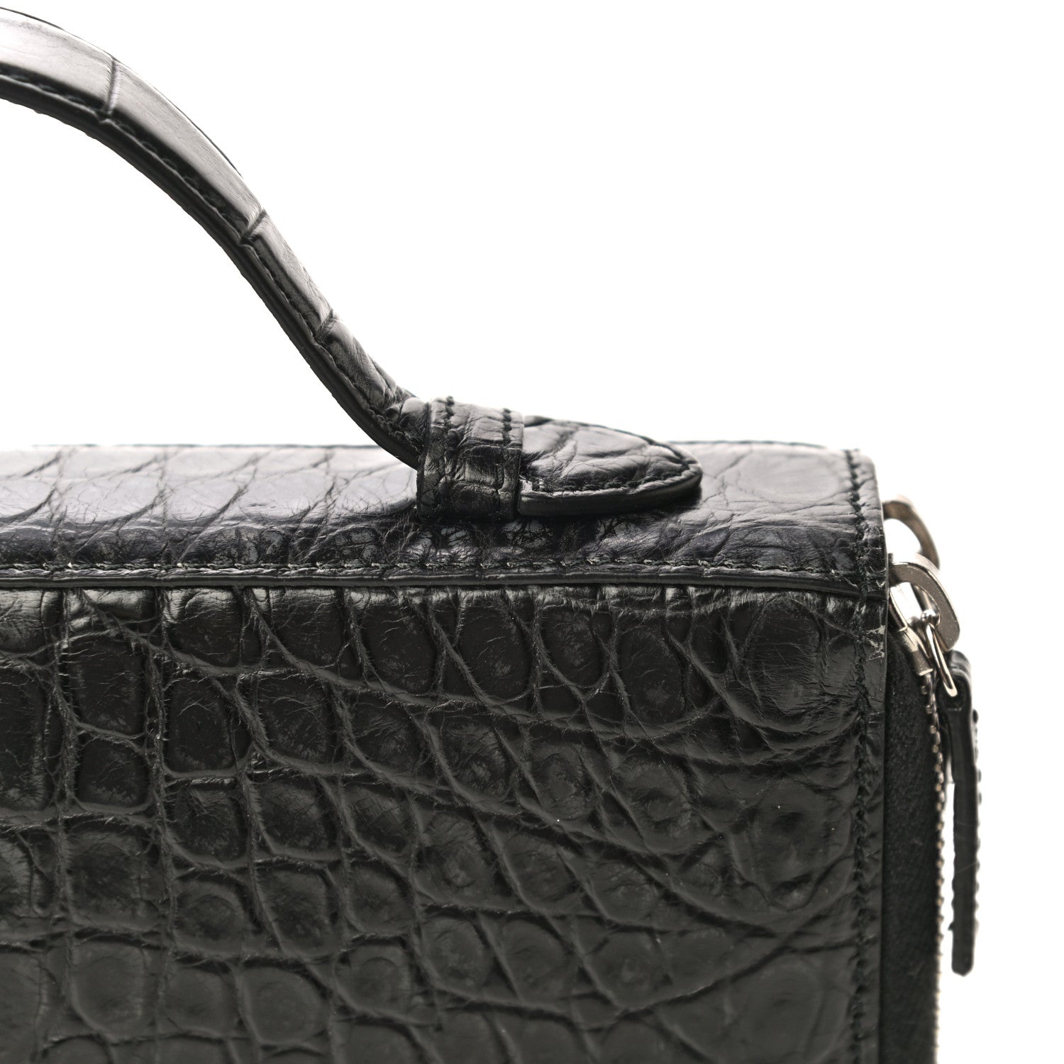 Gucci Crocodile Travel Document Case Black 15 of 21