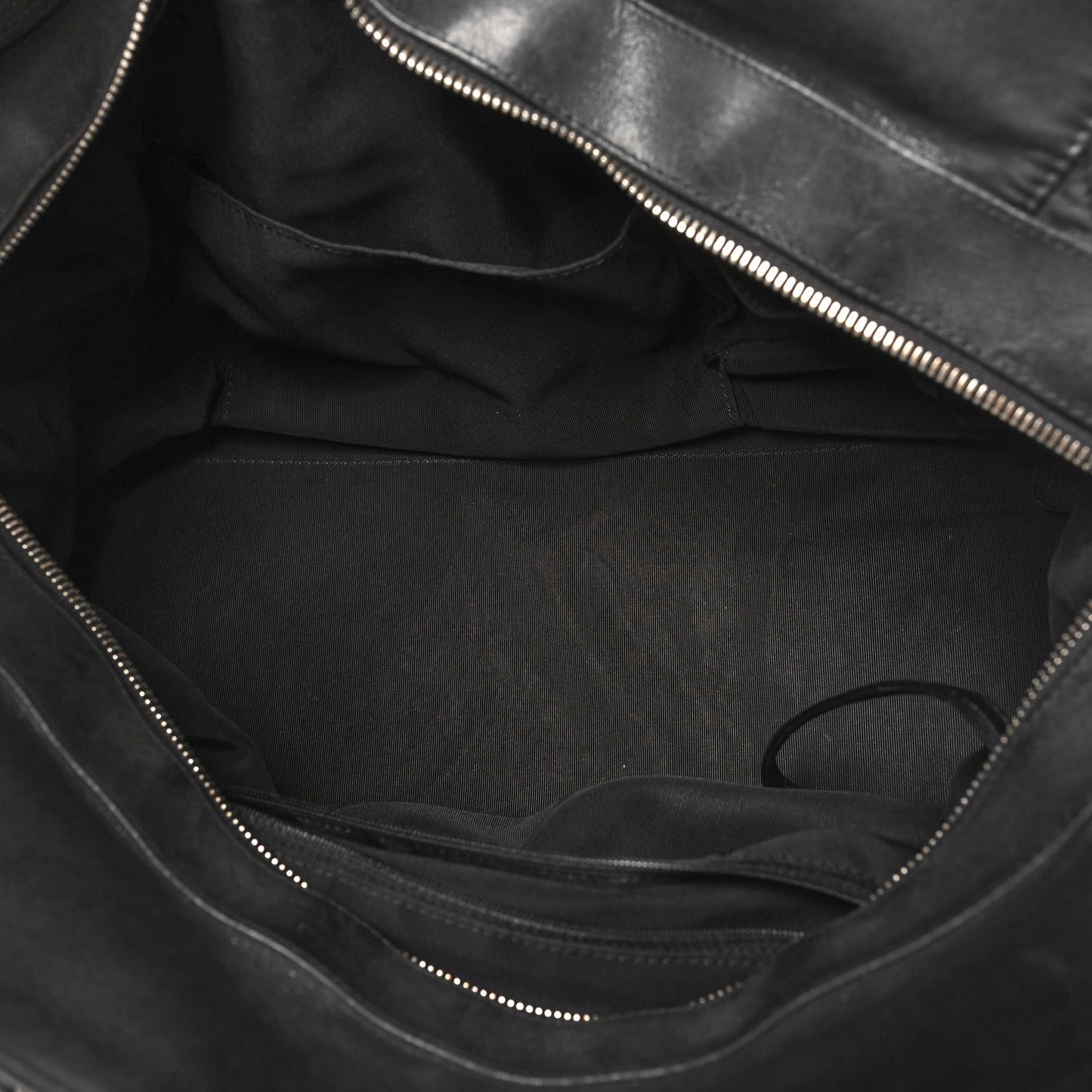 Iridescent Calfskin Chic Quilt Bowling Bag Black
