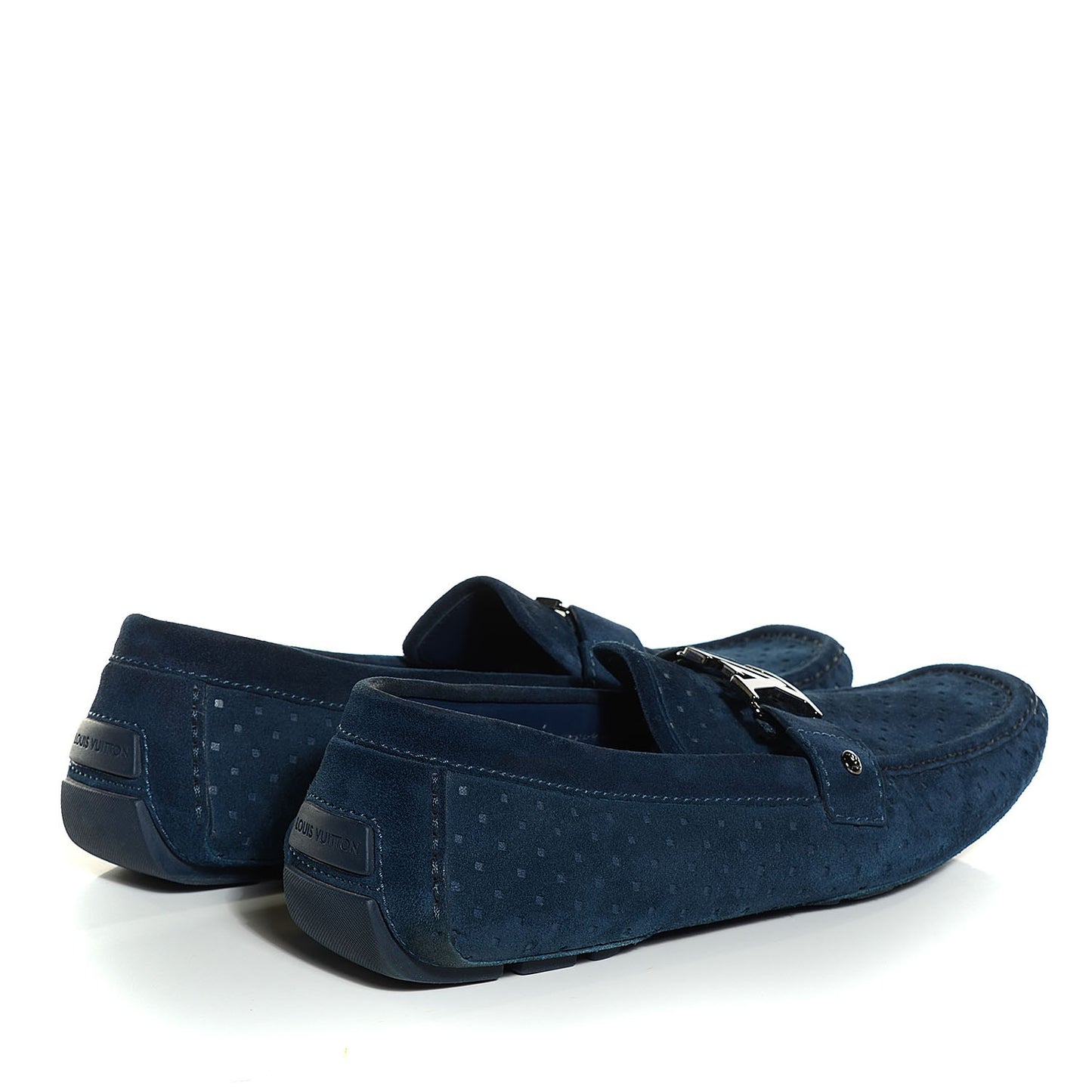 Perforated Suede Monte Carlo Mens Loafers Marine 12