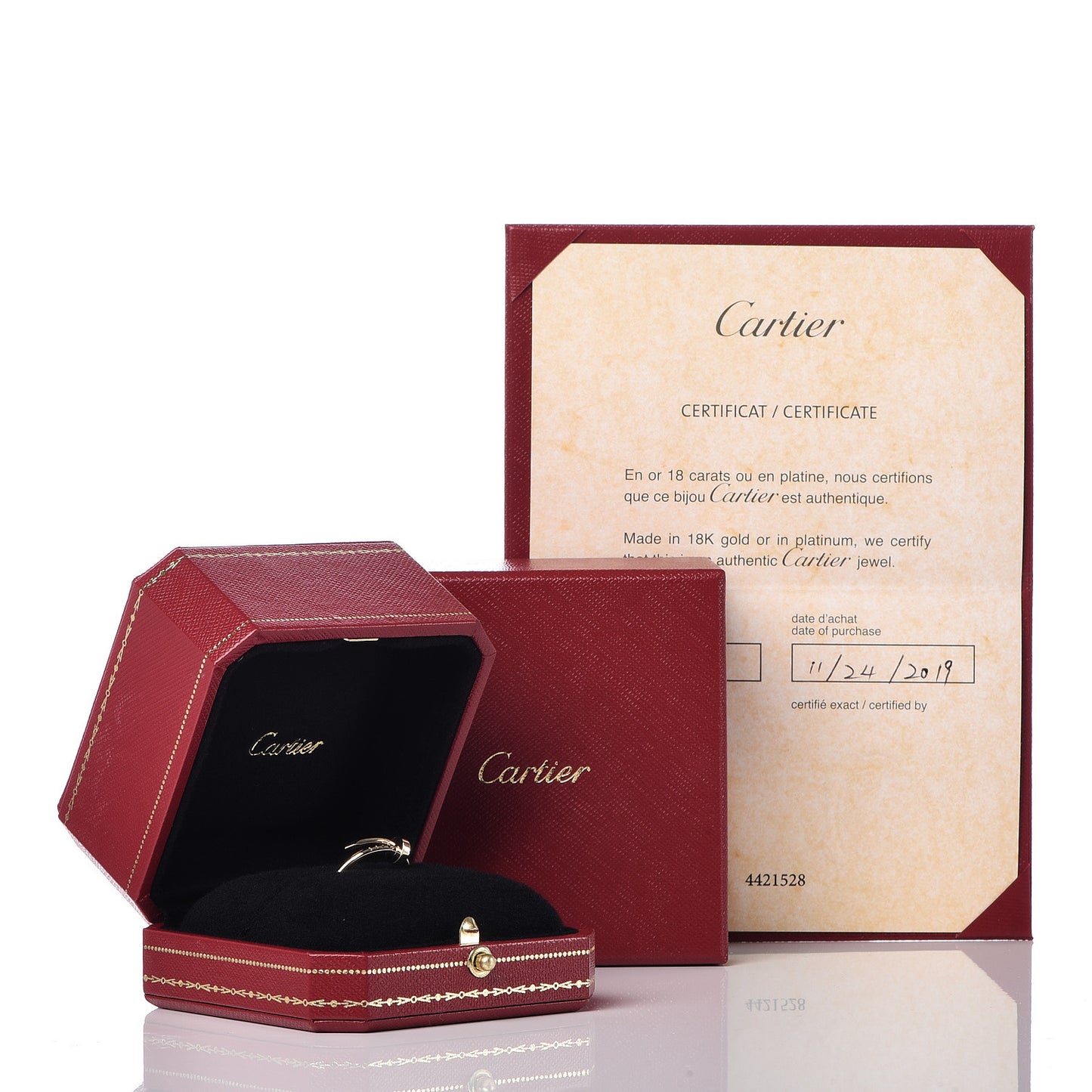 18K Yellow Gold Small Juste Un Clou Ring 55 7.25
