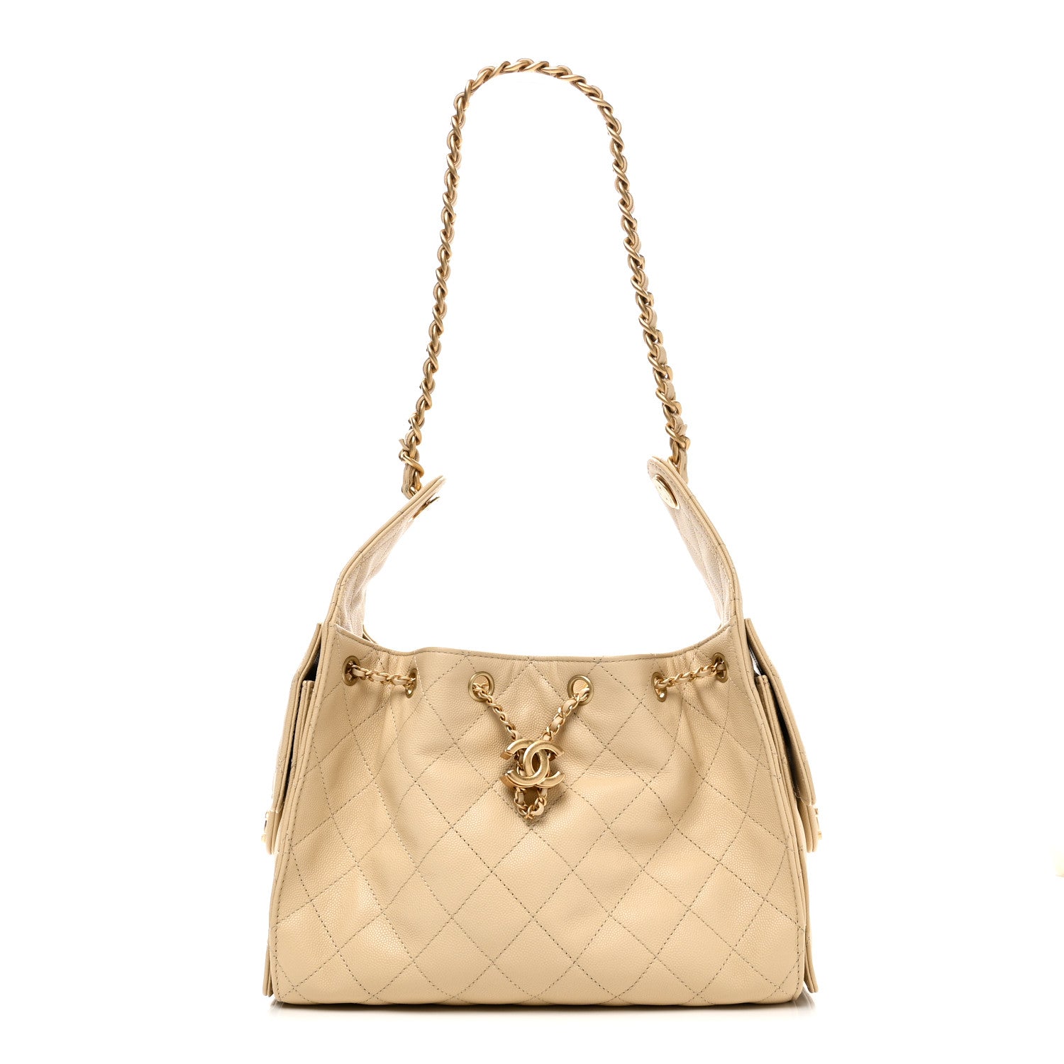 Chanel Caviar Quilted Small Chanel 25 Handbag Light Beige 1 of 10