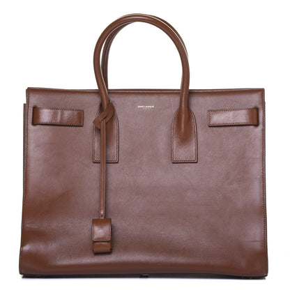 Saint Laurent Calfskin Large Sac De Jour Carryall Cognac 1 of 28