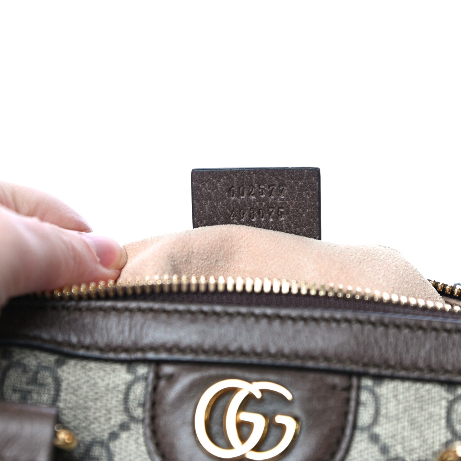 Gucci GG Supreme Monogram Web Small Ophidia Boston Bag Beige New Acero 7 of 13