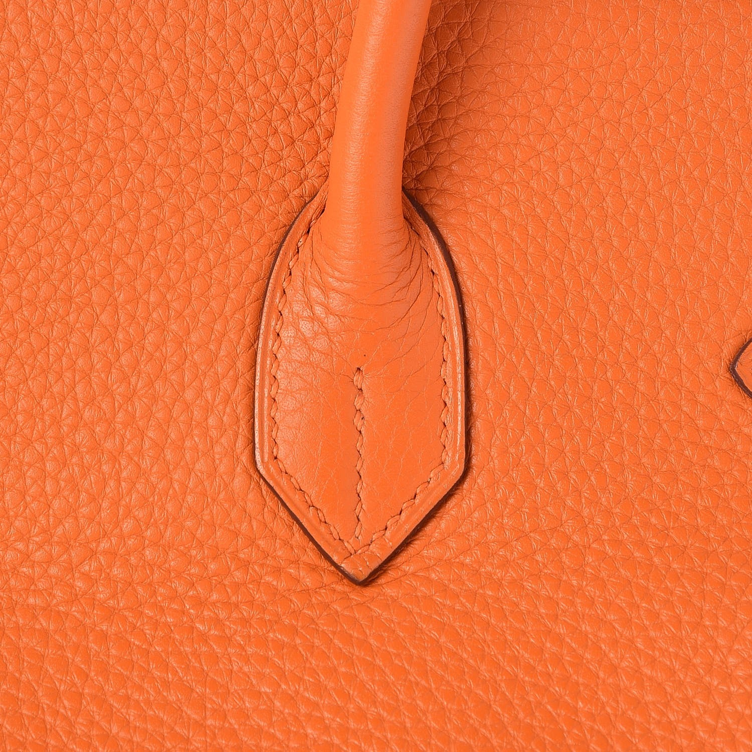 Hermes Taurillon Clemence Birkin 35 Orange 29 of 32