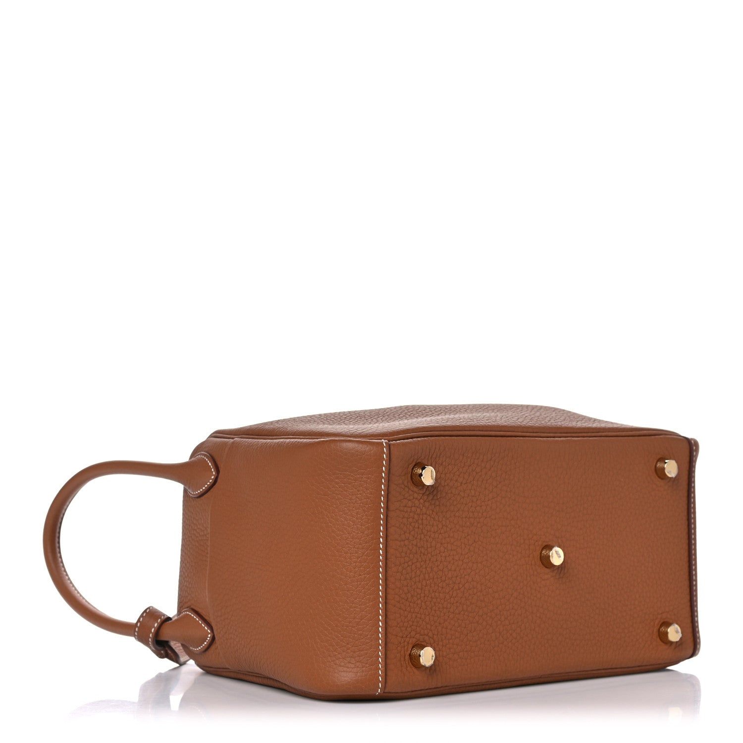 Hermes Taurillon Clemence Lindy 26 Gold 4 of 9