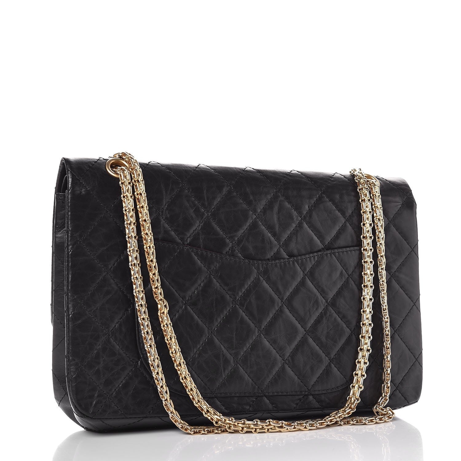 Chanel Aged Calfskin Quilted 50th Anniversary 2.55 Reissue 227 Flap Black 4 of 10