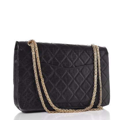 Chanel Aged Calfskin Quilted 50th Anniversary 2.55 Reissue 227 Flap Black 4 of 10