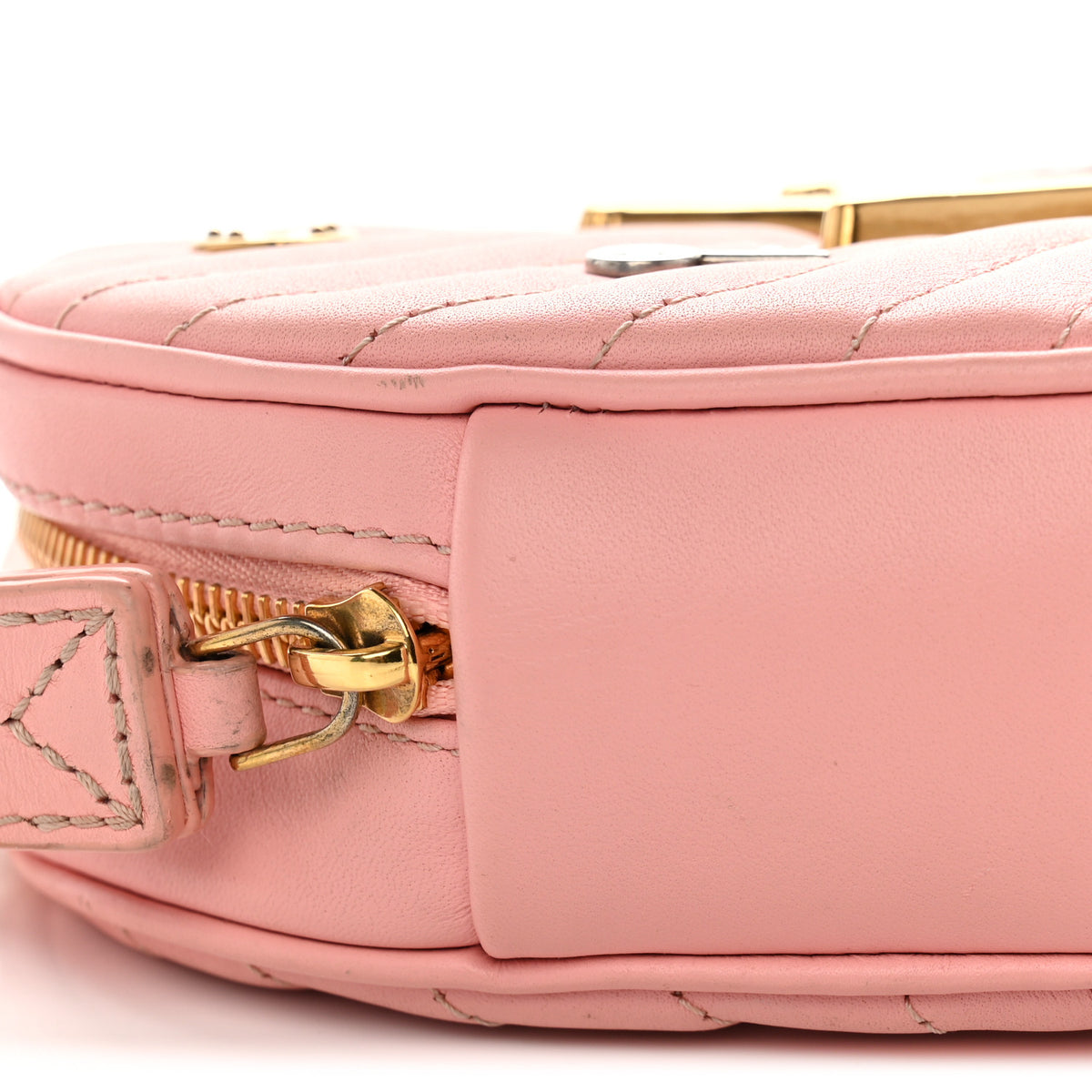 Louis Vuitton Calfskin Embellished New Wave Love Lock Heart Bag Rose Pomettes 9 of 12