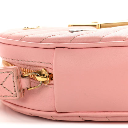 Louis Vuitton Calfskin Embellished New Wave Love Lock Heart Bag Rose Pomettes 9 of 12