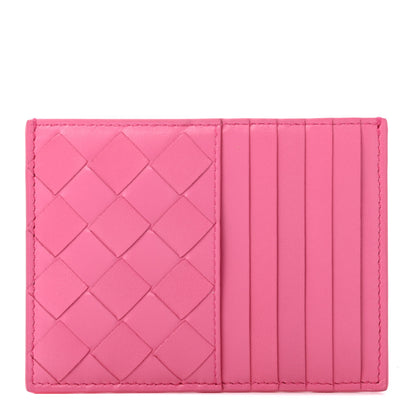Bottega Veneta Nappa Intrecciato Card Case Pink 1 of 4