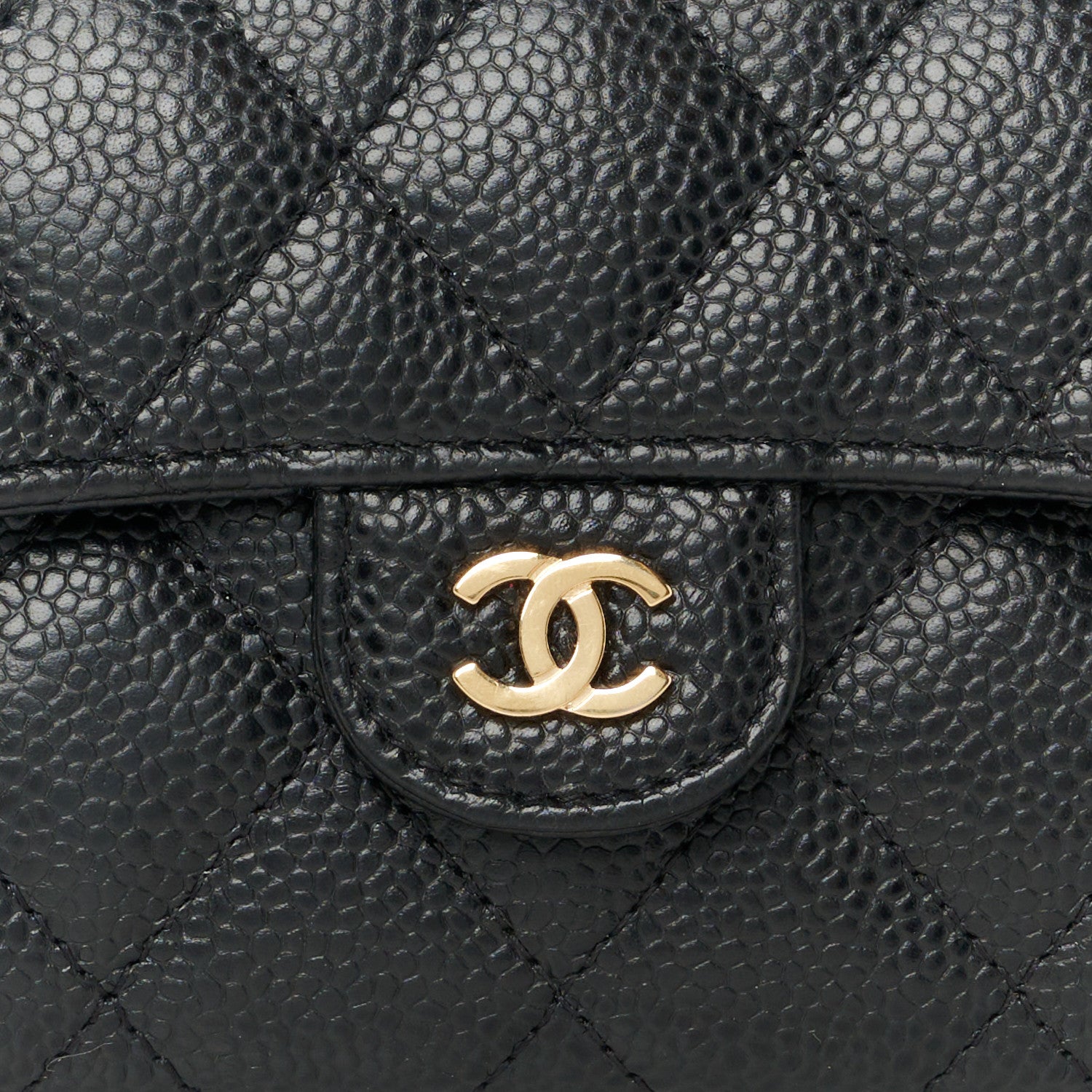 Chanel Caviar Quilted Long Flap Wallet Black 9 of 9