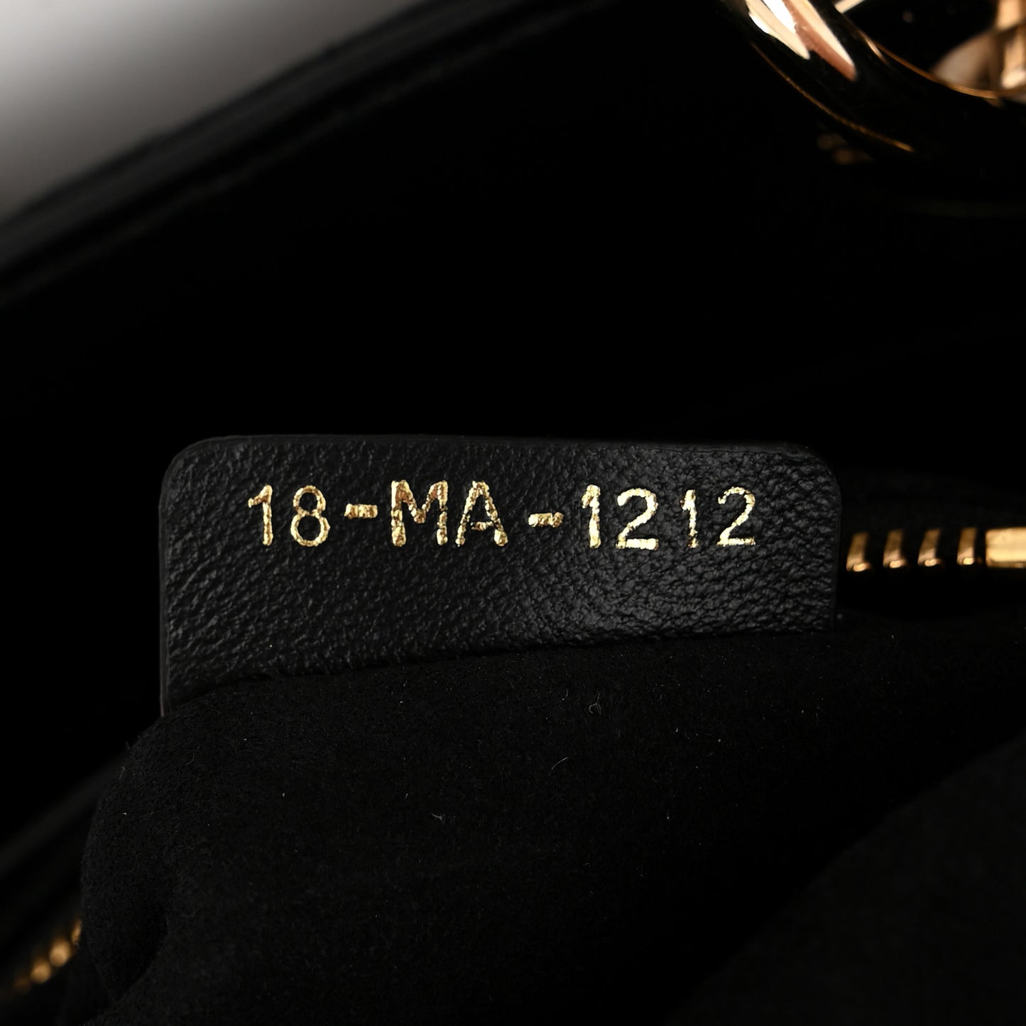 Lambskin Cannage Mini Lady Dior Black