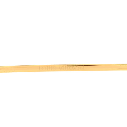 Louis Vuitton Grease Mask Sunglasses Z1469U Gold 5 of 10