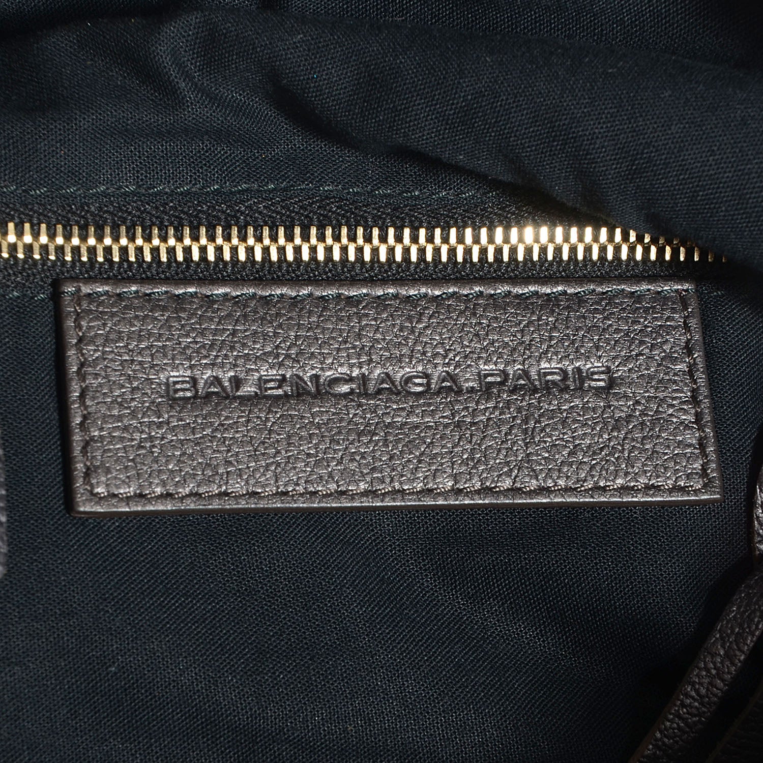 Balenciaga Chevre Classic Gold Hardware Premier Clutch Bronze 11 of 11
