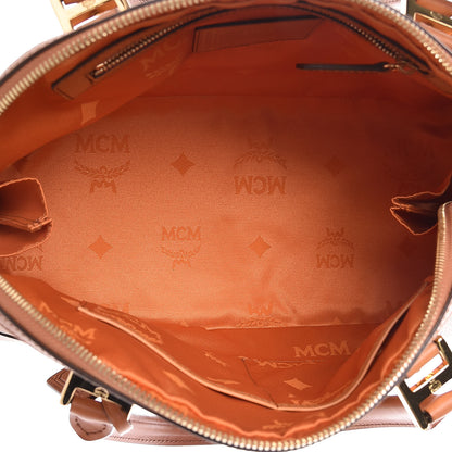 MCM Visetos Heritage Bowler Bag Cognac 5 of 11