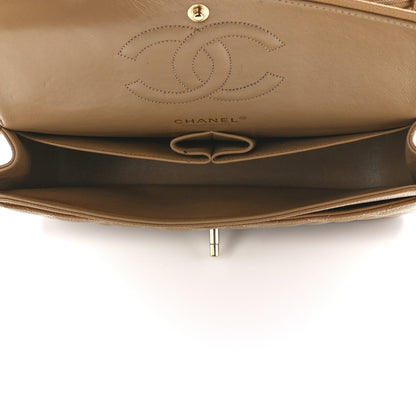 Chanel Caviar Quilted Medium Double Flap Beige 5 of 13