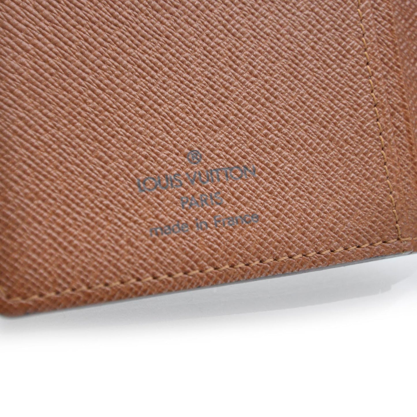 Monogram Checkbook Holder Wallet Cover