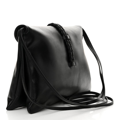 Bottega Veneta Smooth Calfskin Medium Liberta Shoulder Bag Black 3 of 11