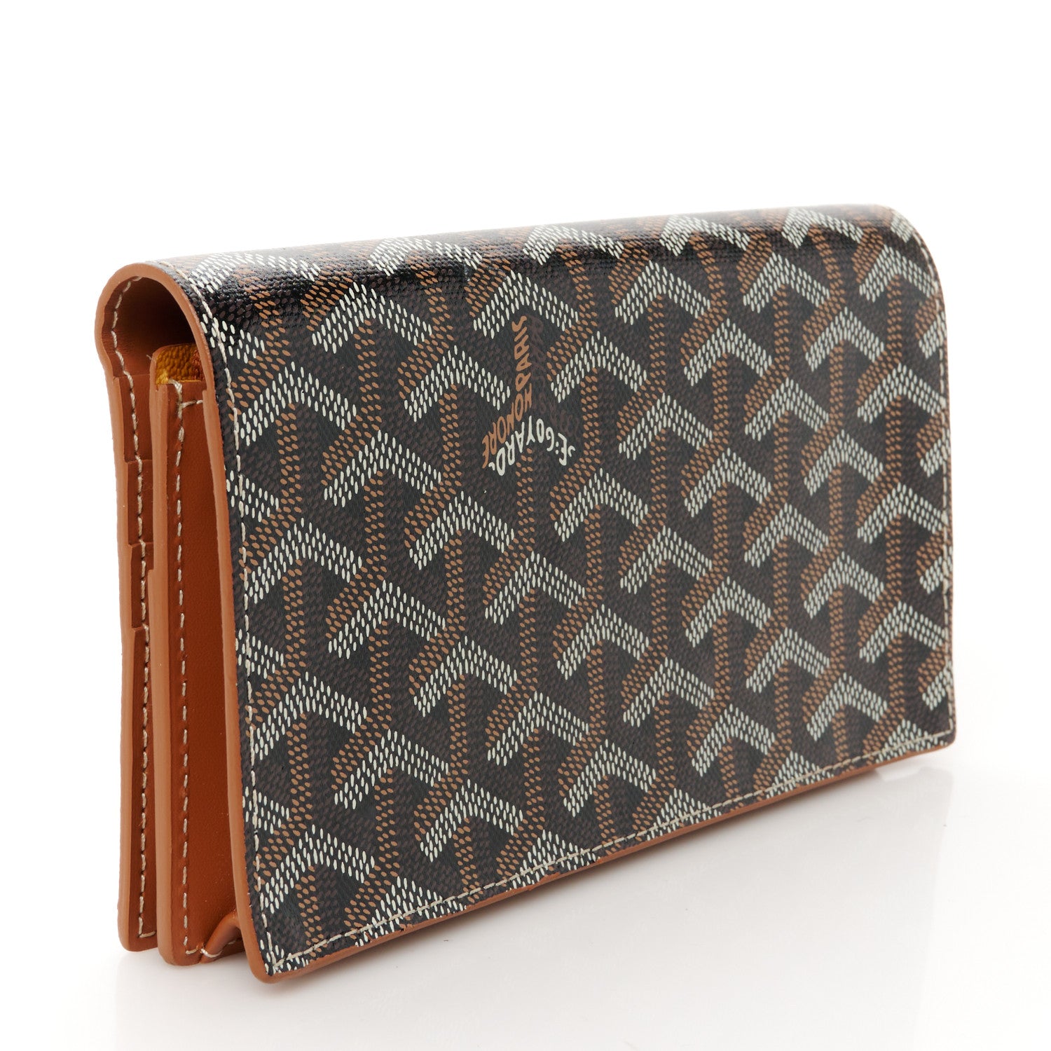 Goyard Goyardine Richelieu Wallet Black Gold 3 of 9