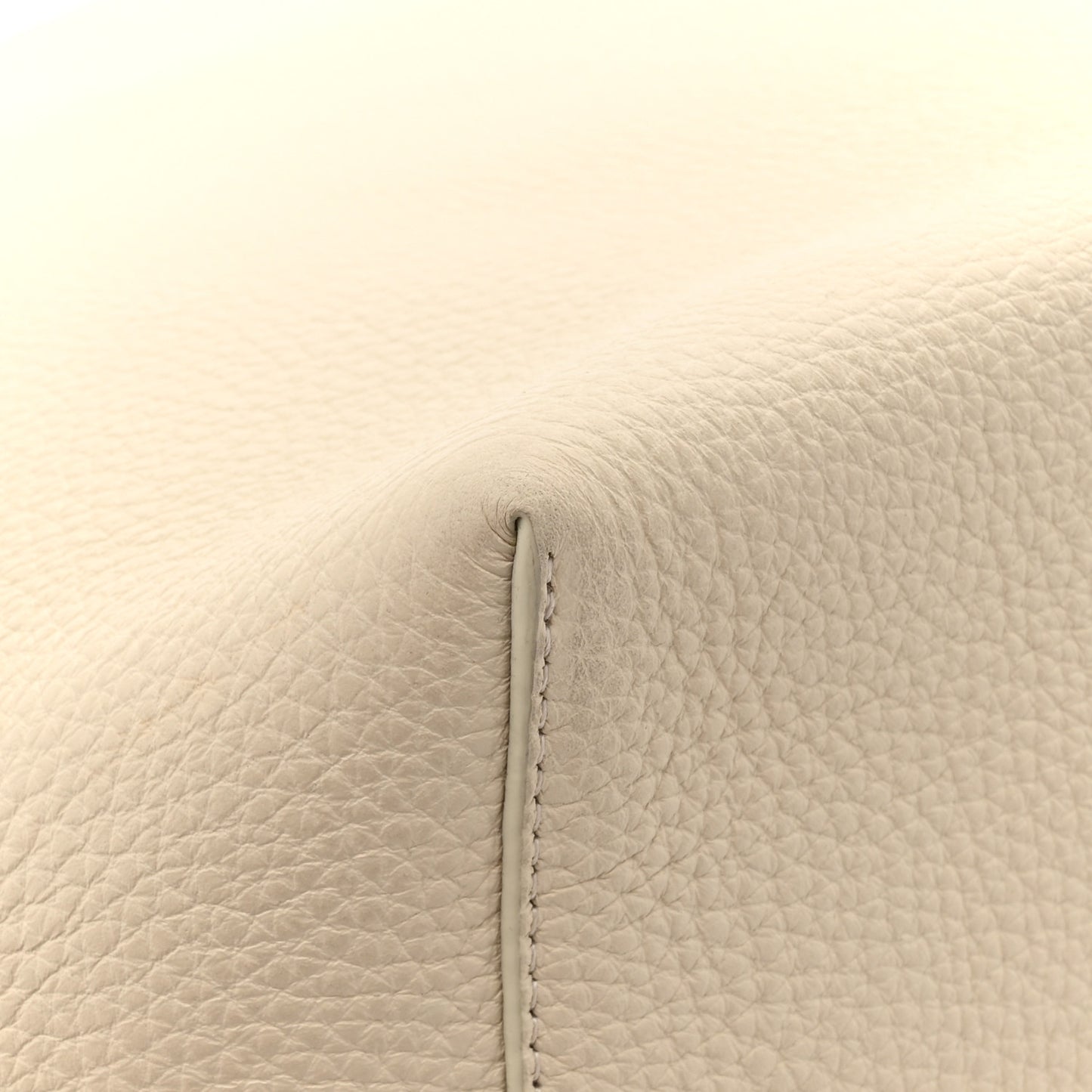 Grained Calfskin Large N/S Park Tote Ivory