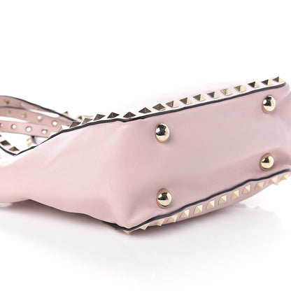Valentino Garavani Vitello Mini Rockstud Tote Water Rose 8 of 9