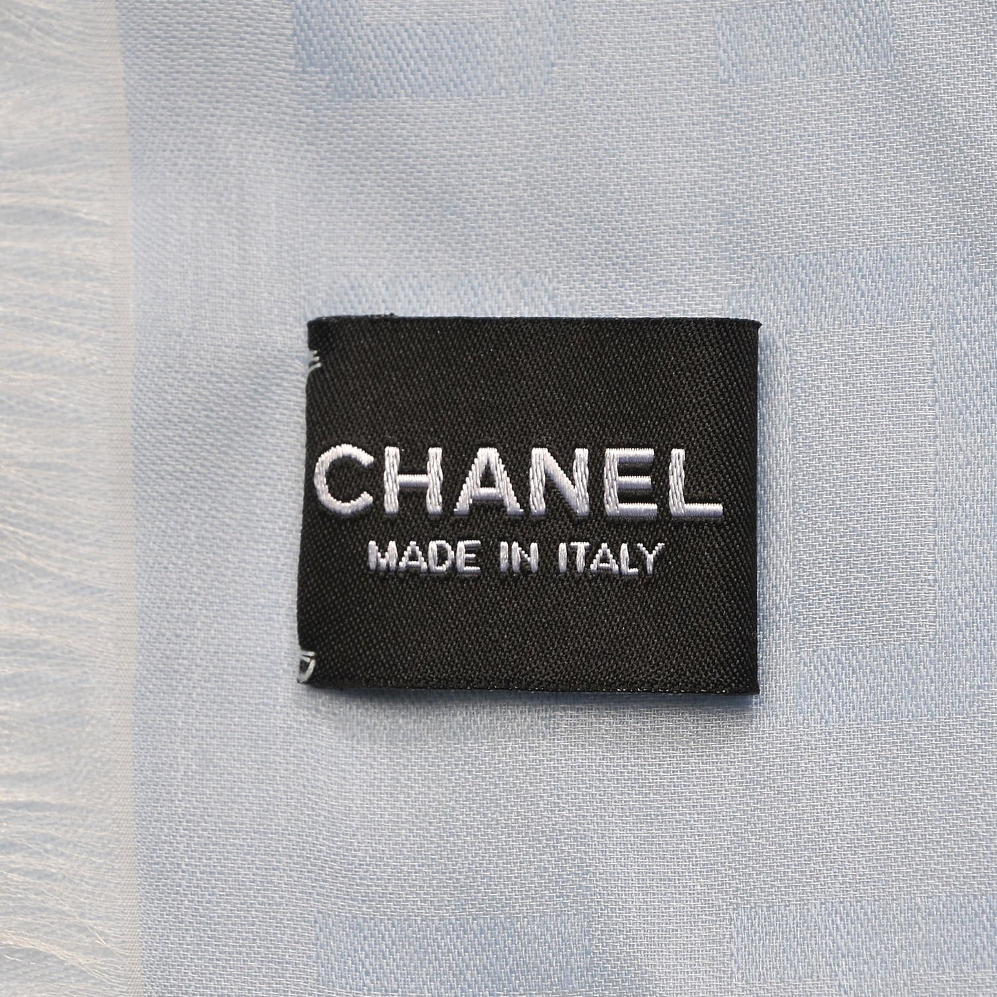 Silk Cashmere N°5 Square Scarf Light Blue