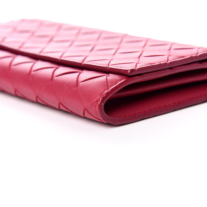 Bottega Veneta Nappa Intrecciato Continental Flap Wallet Antique Pink 7 of 9