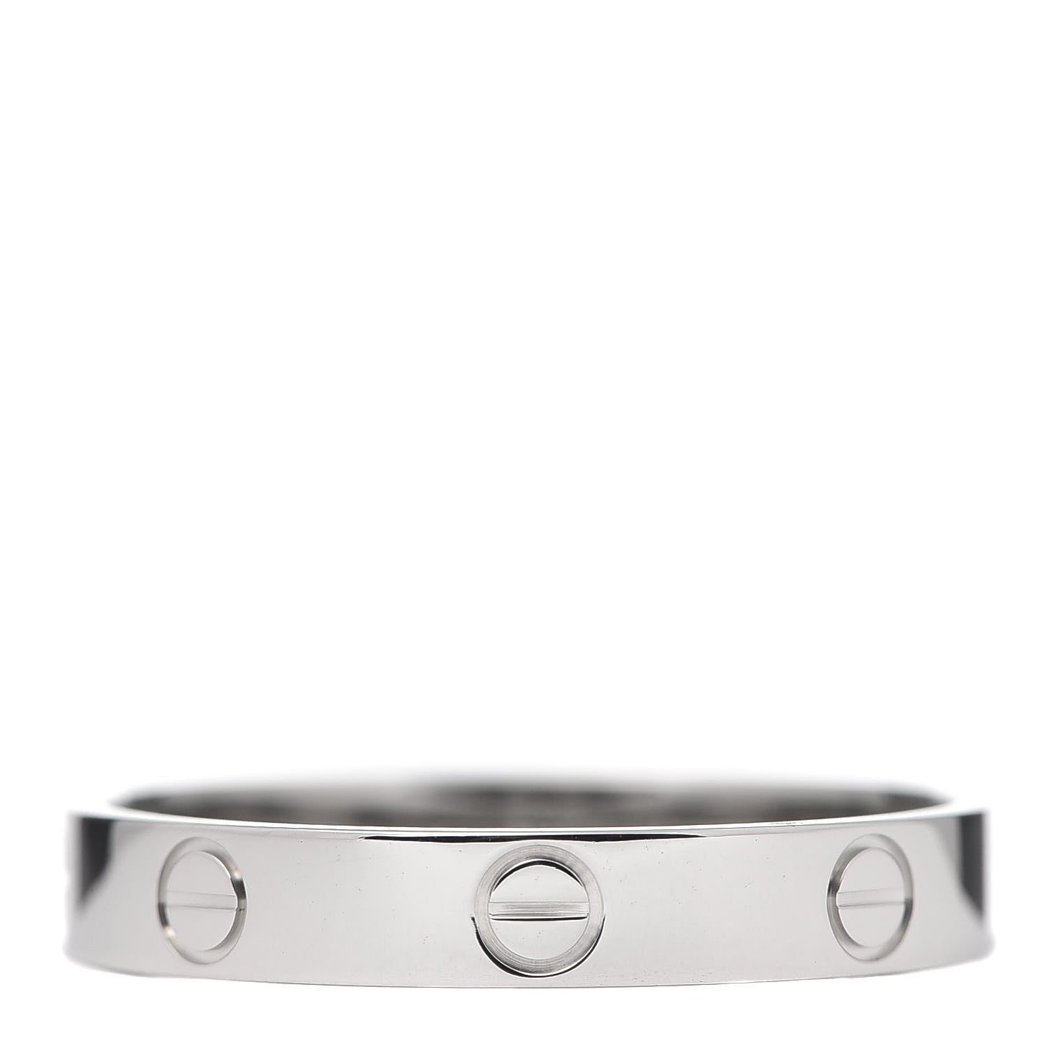 Cartier Platinum 3.5mm LOVE Wedding Band Ring 61 9.5 3 of 4
