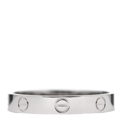 Cartier Platinum 3.5mm LOVE Wedding Band Ring 61 9.5 3 of 4