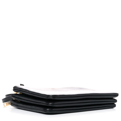 Celine Lambskin Small Trio Crossbody Bag Black 4 of 11