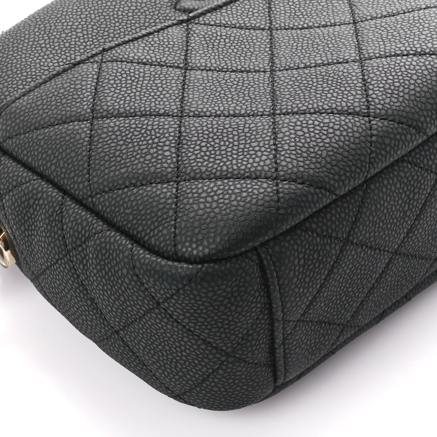 Chanel Iridescent Caviar Quilted Small Coco Tassel Camera Case Black 9 of 10