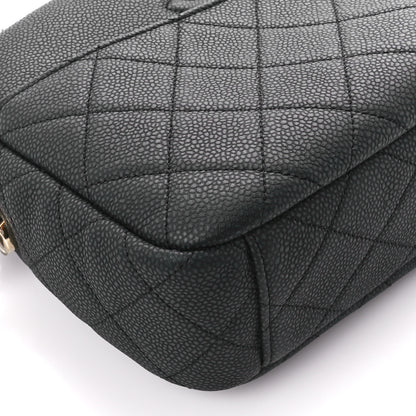 Chanel Iridescent Caviar Quilted Small Coco Tassel Camera Case Black 9 of 10