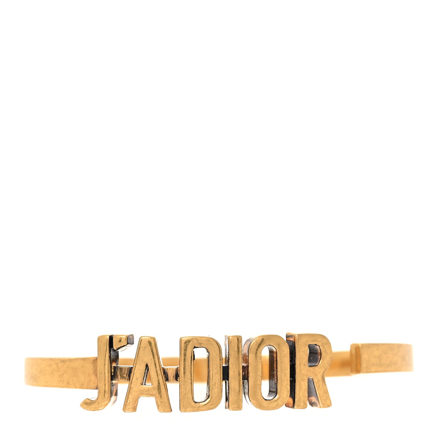 Metal J'Adior Bracelet Cuff Gold