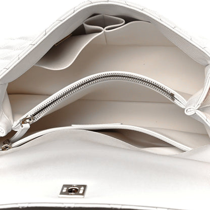 Chanel Caviar Quilted Small Coco Handle Flap White 6 of 14
