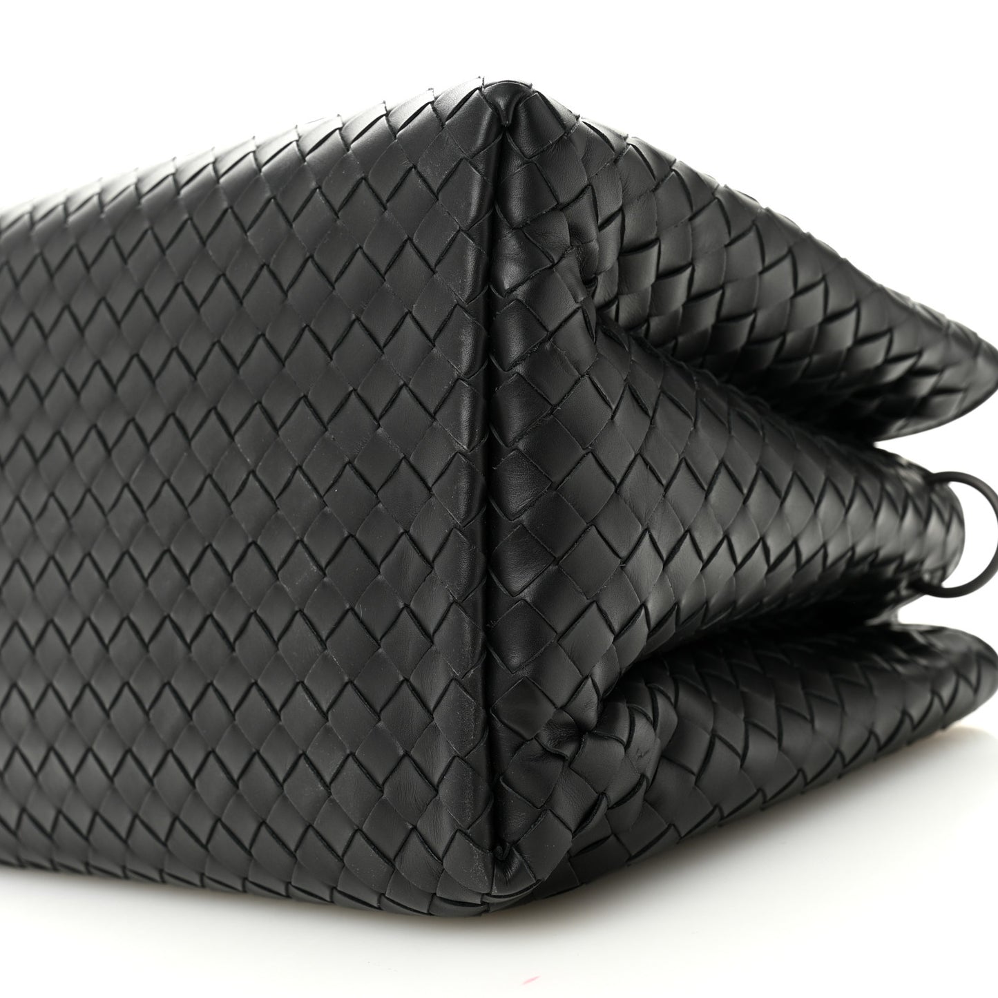 Nappa Intrecciato Medium Roma Tote Black