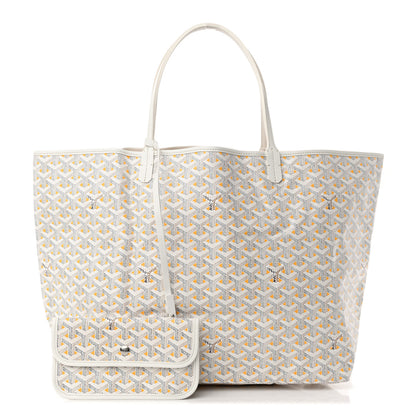 Goyard Goyardine Saint Louis Claire Voie GM White Yellow 1 of 11