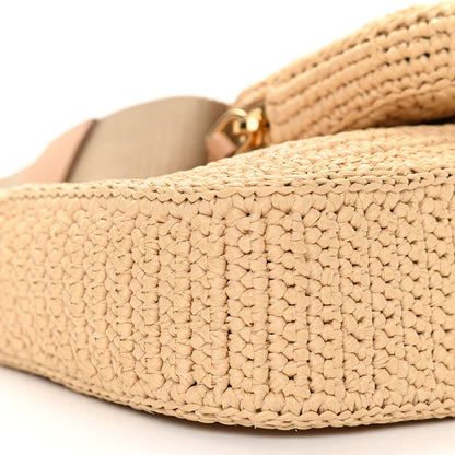 Prada Yarn Raffia Effect Crochet Re-Edition 2005 Shoulder Bag Naturale 5 of 11