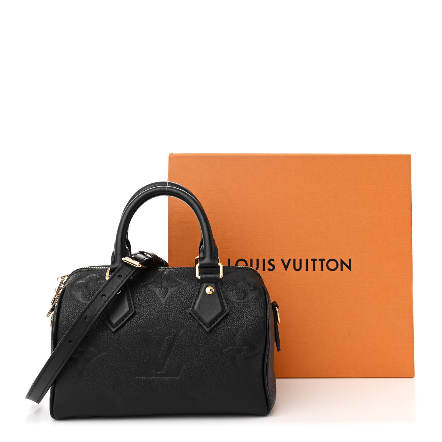 Louis Vuitton Empreinte Monogram Giant Speedy Bandouliere 20 Black 11 of 11