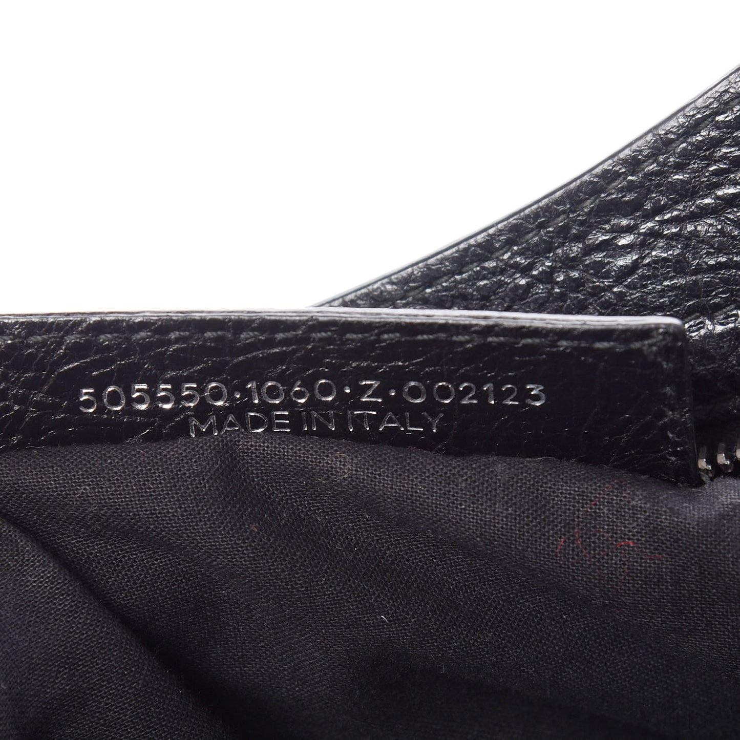 Agneau Classic Silver Hardware City Logo Strap Black White